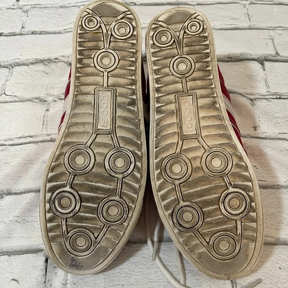 Men’s COOGI red chambray sneakers Sz 1 - Picture 6 of 8
